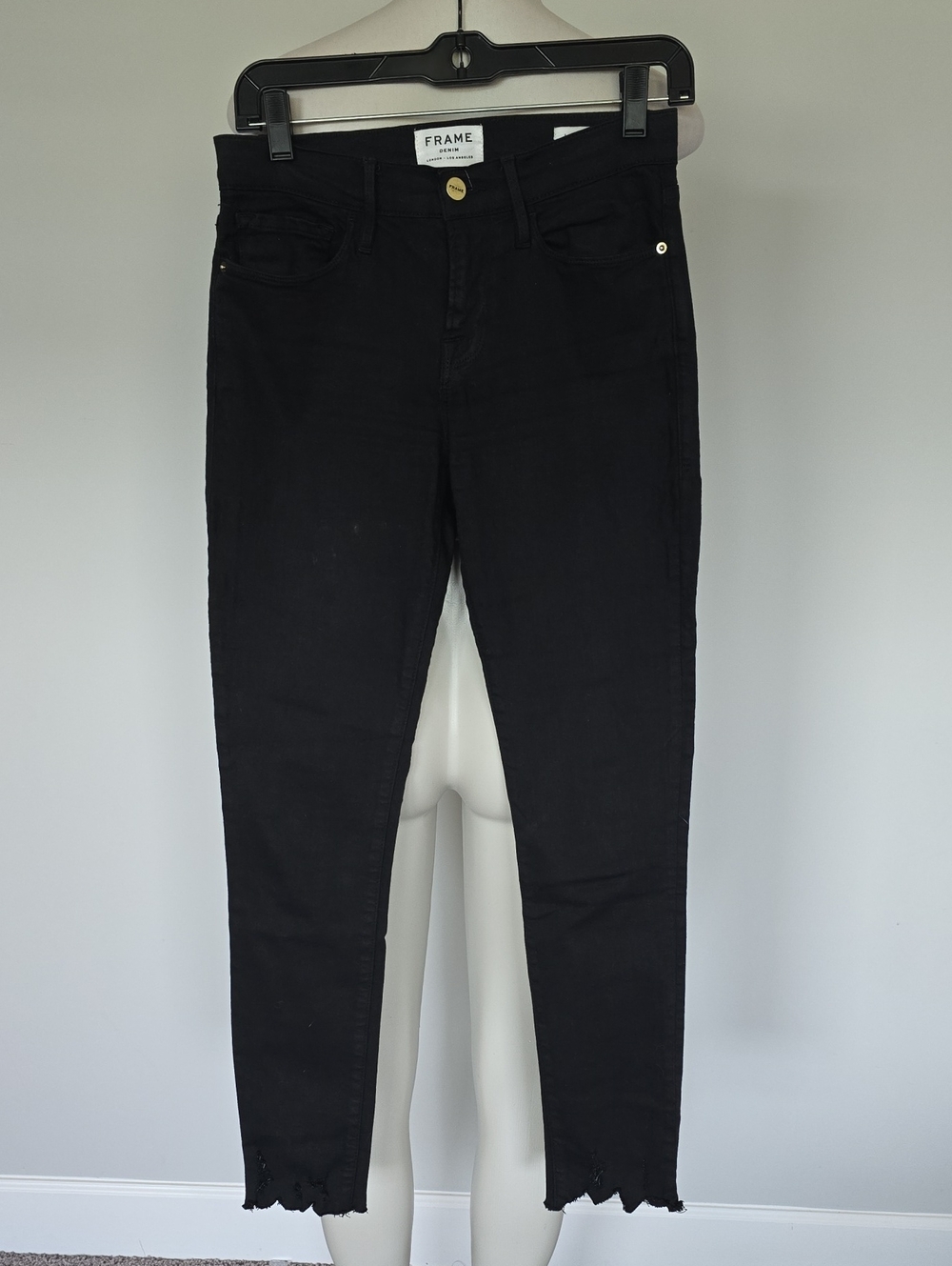 Frame black Le Skinny de Jeanne cropped jeans-26